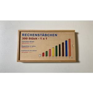vintage teldoos spelenderwijs leren tellen met houten staafjes
