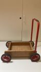 oude antieke vintage houten loopkar
